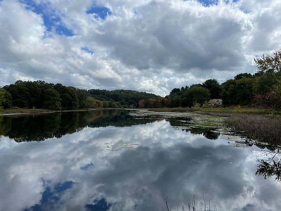 Sudbury River and Fairhaven Hill from Hubbard's Bridge