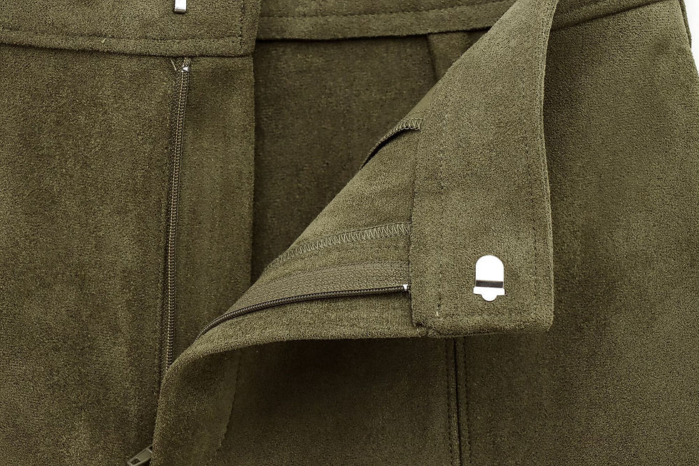 Thumbnail: HH Spring Women Suede Coat Pant Sets Lapel Long Sleeve Zipper Jackets Casual Sho