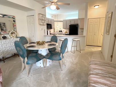 Modern kitchen at Springbrook Cercle with updated appliances, ample storage, and clean, functional design.