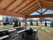 Pergola with Outdoor Kitchen