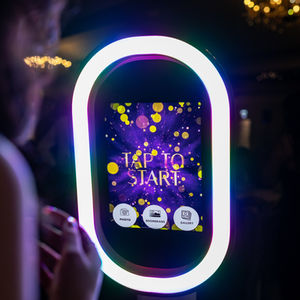 Digital LED Booth with Customized Tap To Start Screen