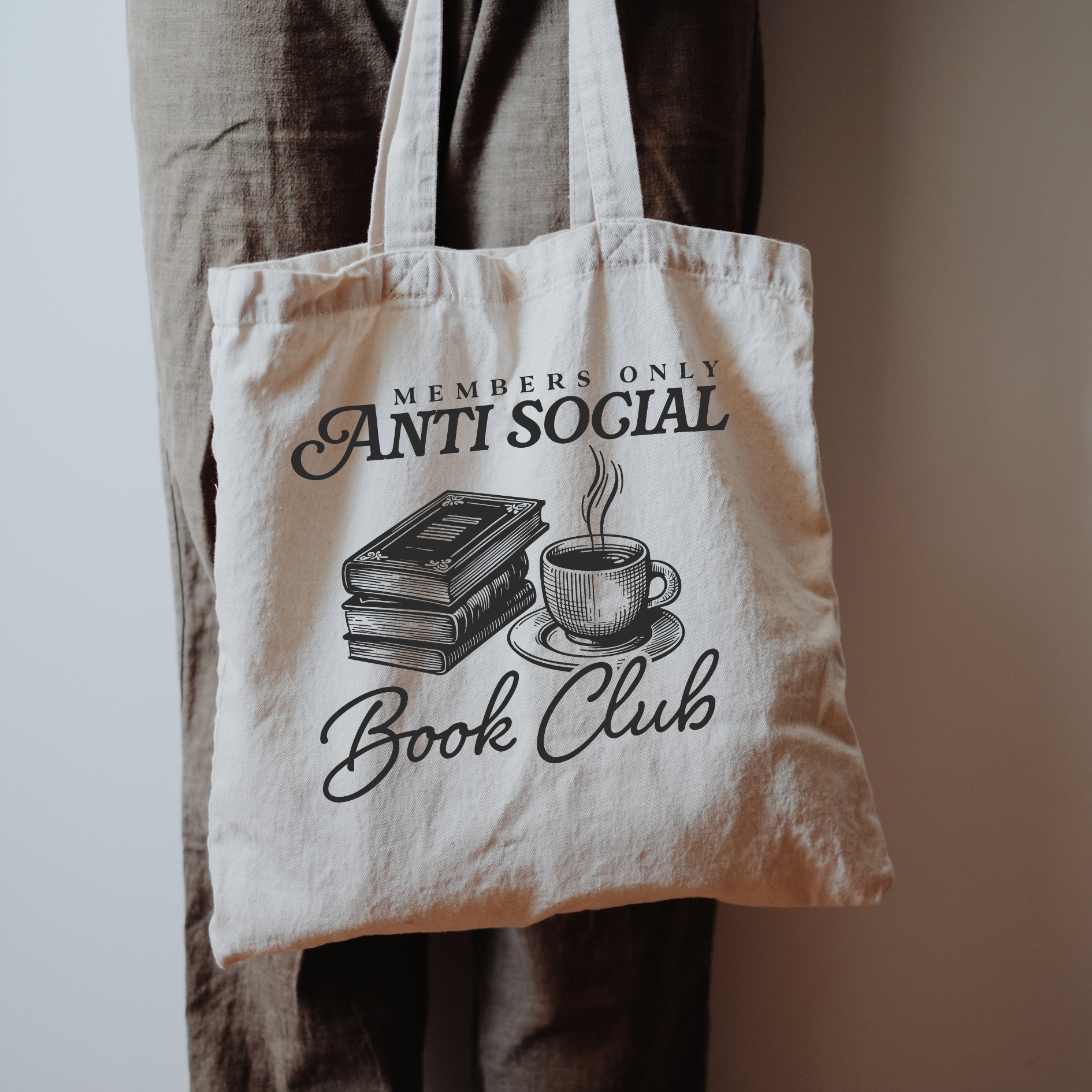 Anti Social Book Club Tote Bag