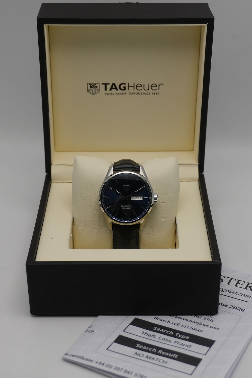 Thumbnail: TAG Heuer Carrera Calibre 5 Day-Date 41mm - WAR201E