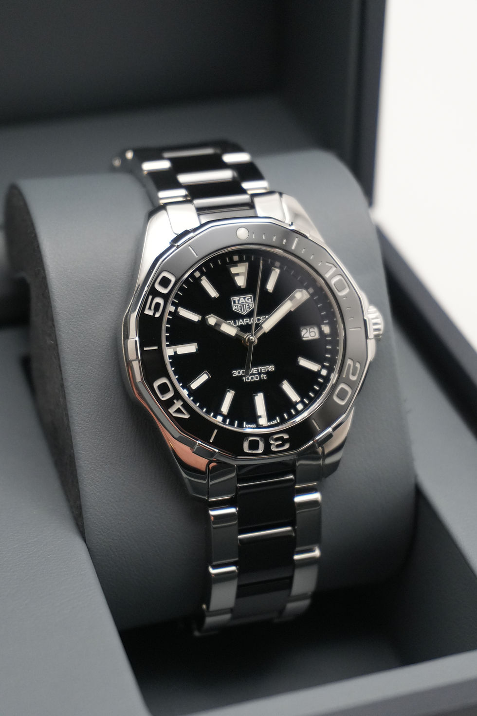 Thumbnail: TAG Heuer Aquaracer 35mm Steel & Ceramic - WAY131A