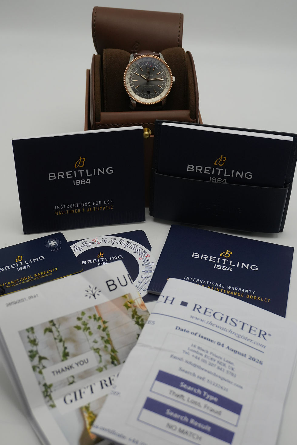 Thumbnail: BREITLING Navitimer 41mm Steel & Rose Gold Rhodium Dial - U17326