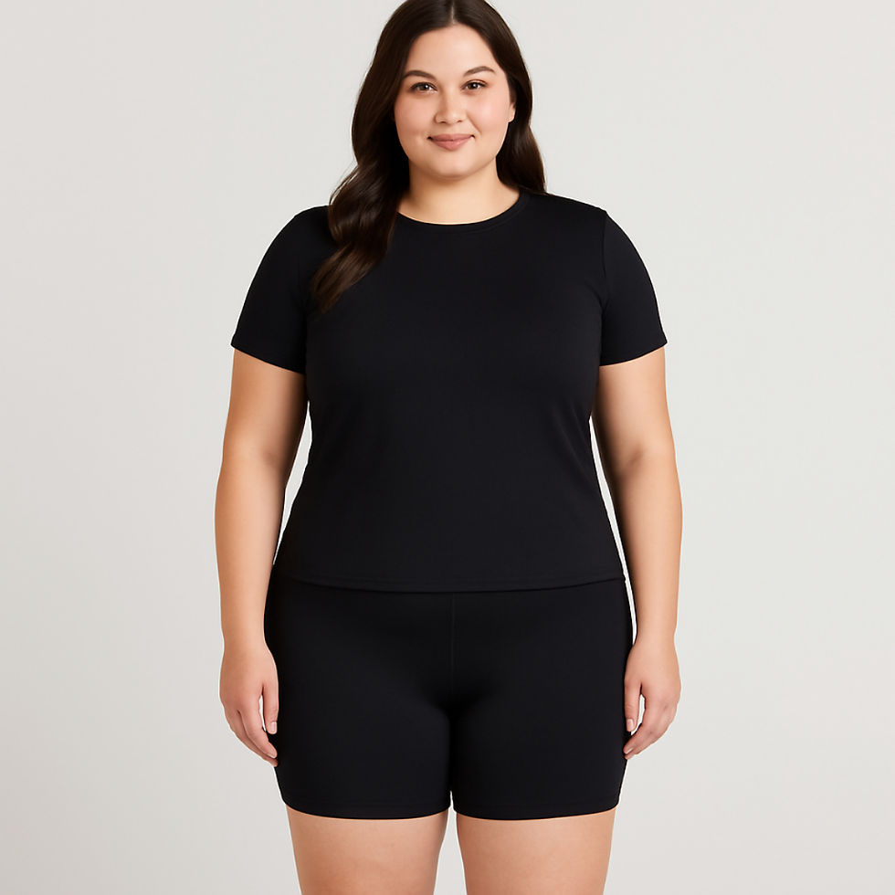 Miniatura: Bermuda  Plus  Size Simples em Poliamida