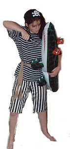 Pirate Girl (Black White) ac0374.JPG