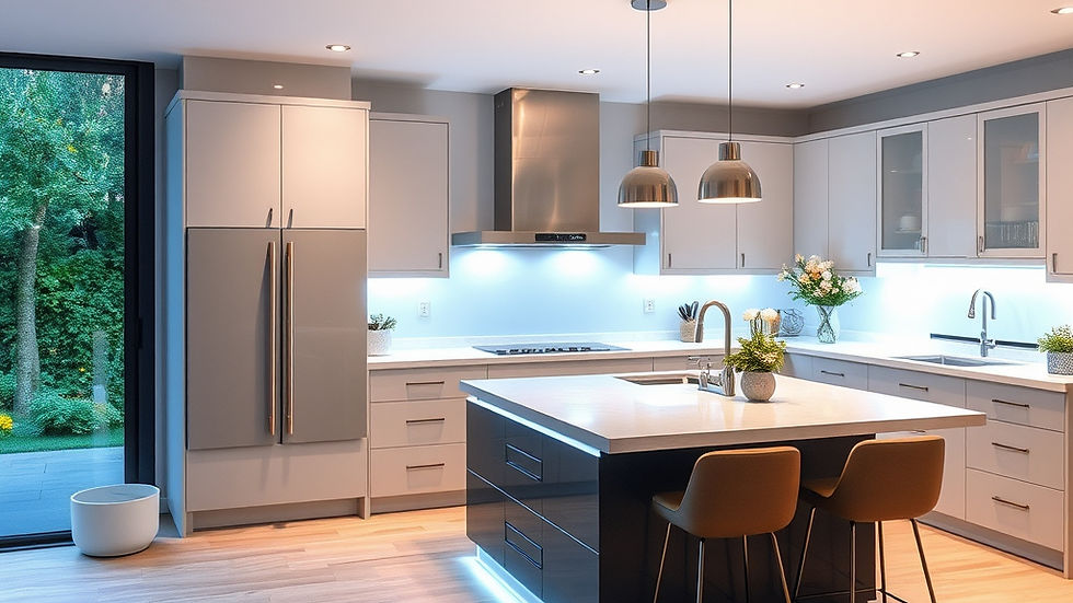 create a beautiful modern bright airy kitchen with island led lighting.jpg