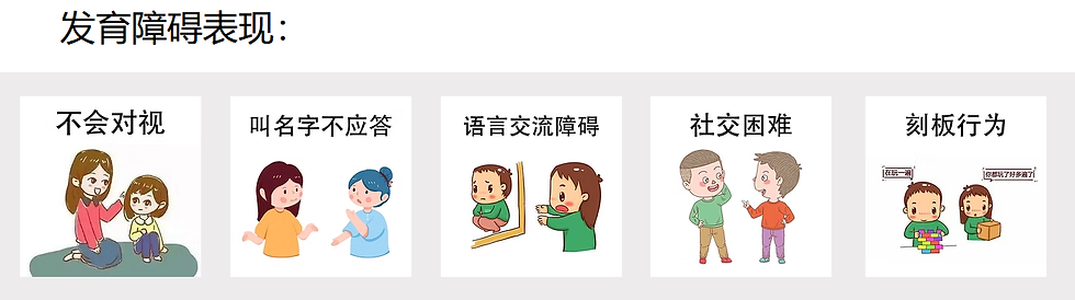 发育障碍表现