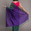 Thumbnail: Green And Purple Handloom Cotton Saree With Colourful Tassels