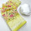 Thumbnail: Beautiful Yellow Organza Saree With Colorful Thread Work Embroidery