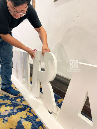 BackdropKL_event letter kl_3d letter blocks kl_logo and letter standees kl_cnc letter cutting kl_lightbulb marquee letter kl_polyform 3d lettter block kl