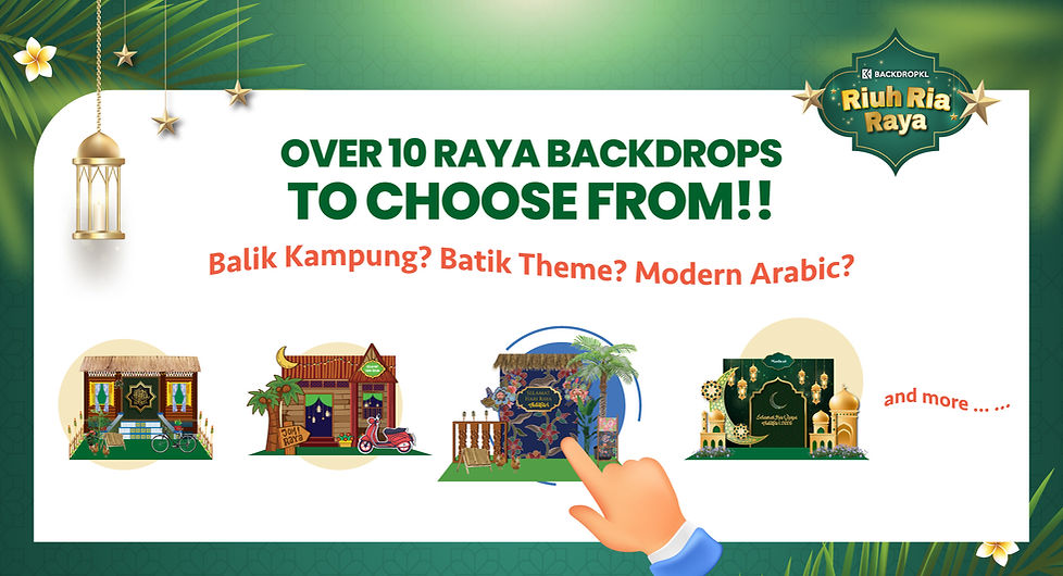 BackdropKL_Raya backdrop decor kl_kl Raya Open House Decoration