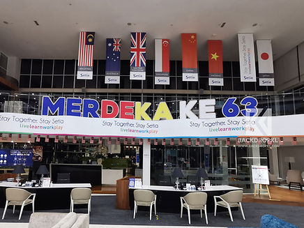BackdropKL_Merdeka decor service kl_merdeka standee kl_merdeka backdrop kl_kl merdeka event letter