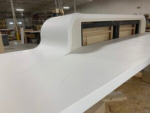 Flowing Corian Transaction Top