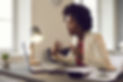 Image of a black woman engaged in online therapy. Experience the convenience and effectiveness of online therapy with our culturally responsive therapists. Enjoy the convenience and accessibility of online counseling in Illinois, Texas, Florida, Indiana, and more.
