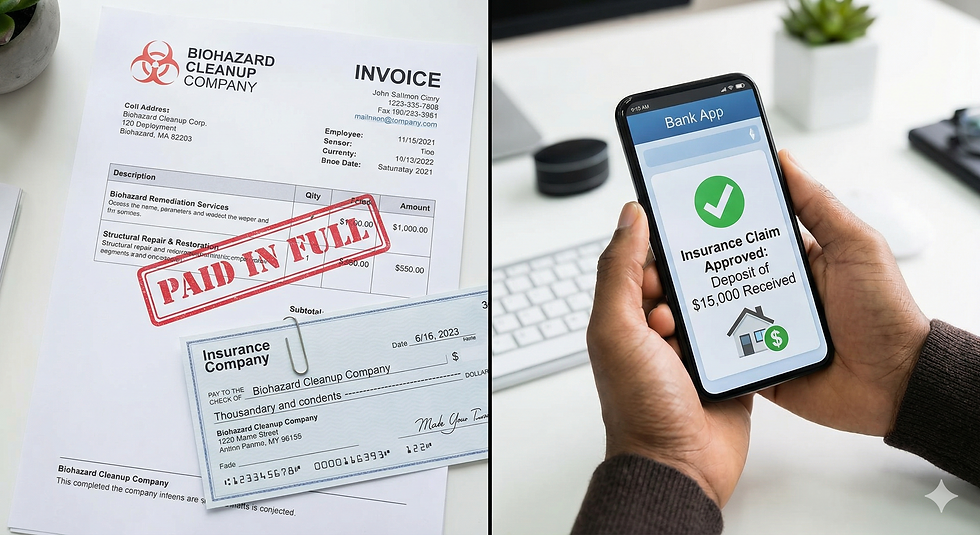 A paid Biohazard insurance claim