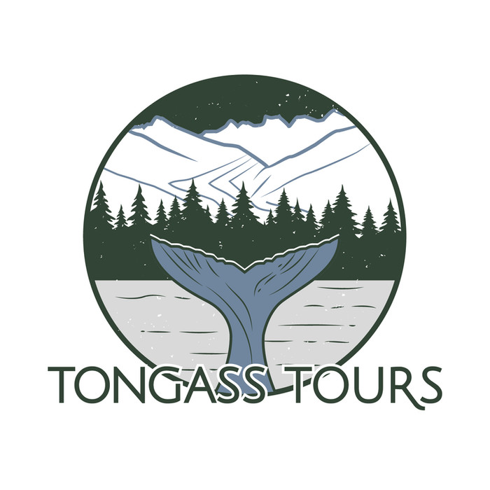 Tongass Tours logo and branding by Z Squared Studio.
