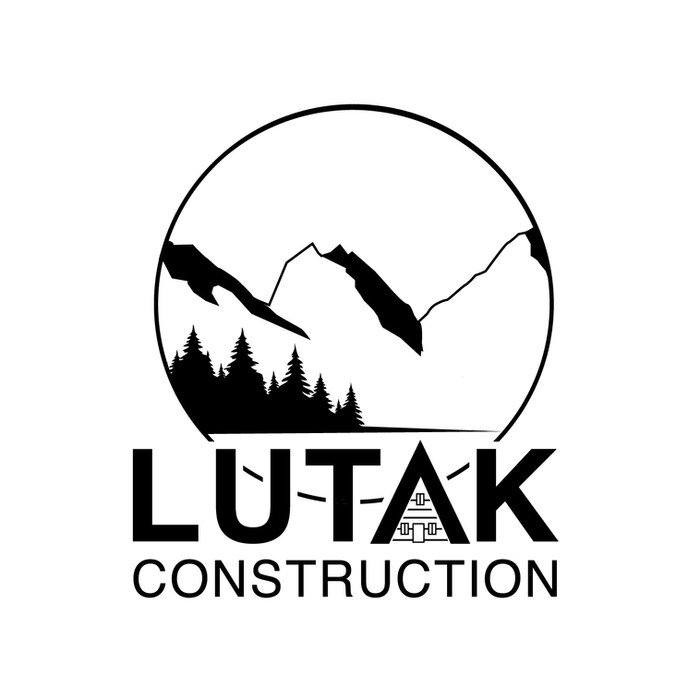 Lutak Construction logo and branding by Z Squared Studio.