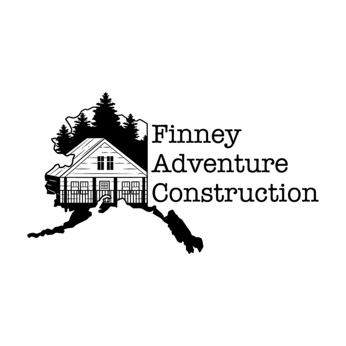 Finney Adventure Construction logo and branding by Z Squared Studio.
