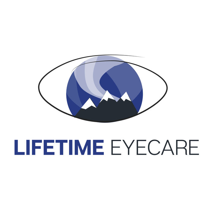 Lifetime Eyecare logo and branding by Z Squared Studio
