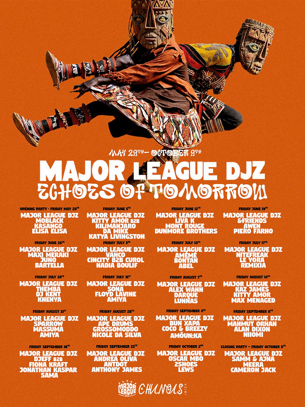 Major League DJz reveal Weekly Line Ups at Chinois - 20 nights of Afro House, Deep Rhythms & Future Forward Sound