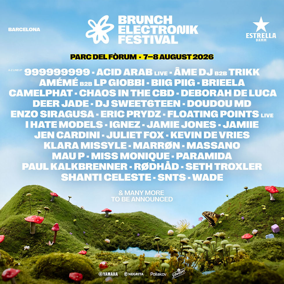 Barcelona’s Brunch Electronik Festival 2026 unveils first names for return to Parc del Fòrum