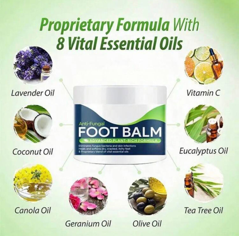 Thumbnail: Foot Cure All-Natural Plant Foot Balm – Moisturizing Foot Care Cream For Dry Ski