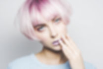 Funky pink trendy bob