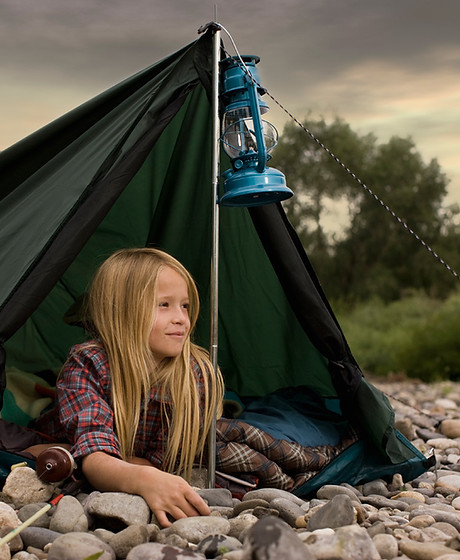 Camping fille