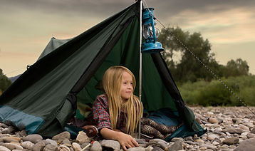 Girl Camping