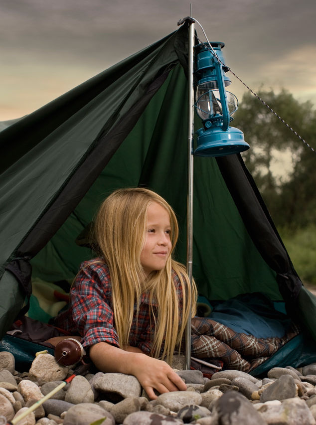 Girl Camping