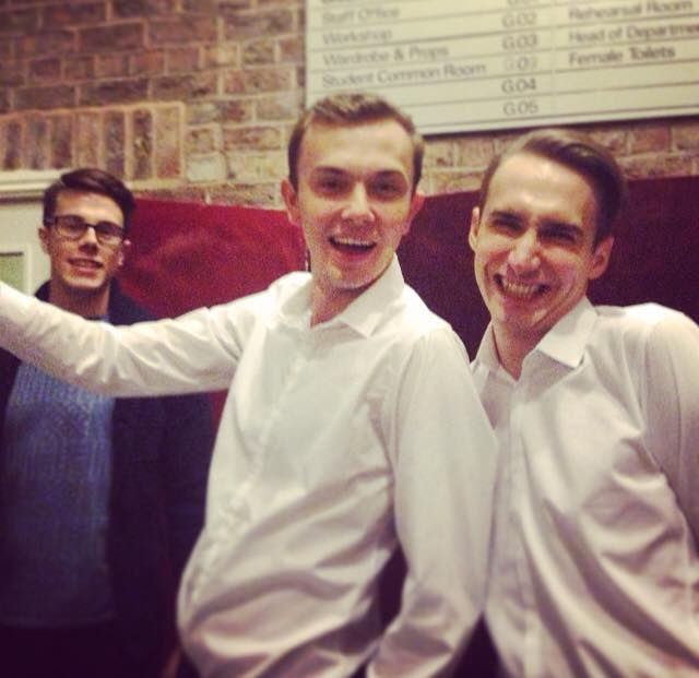 Left to right - Warren Tutt (Director), Adam Gilbert (James) and Daryl Blackburn (Guy)