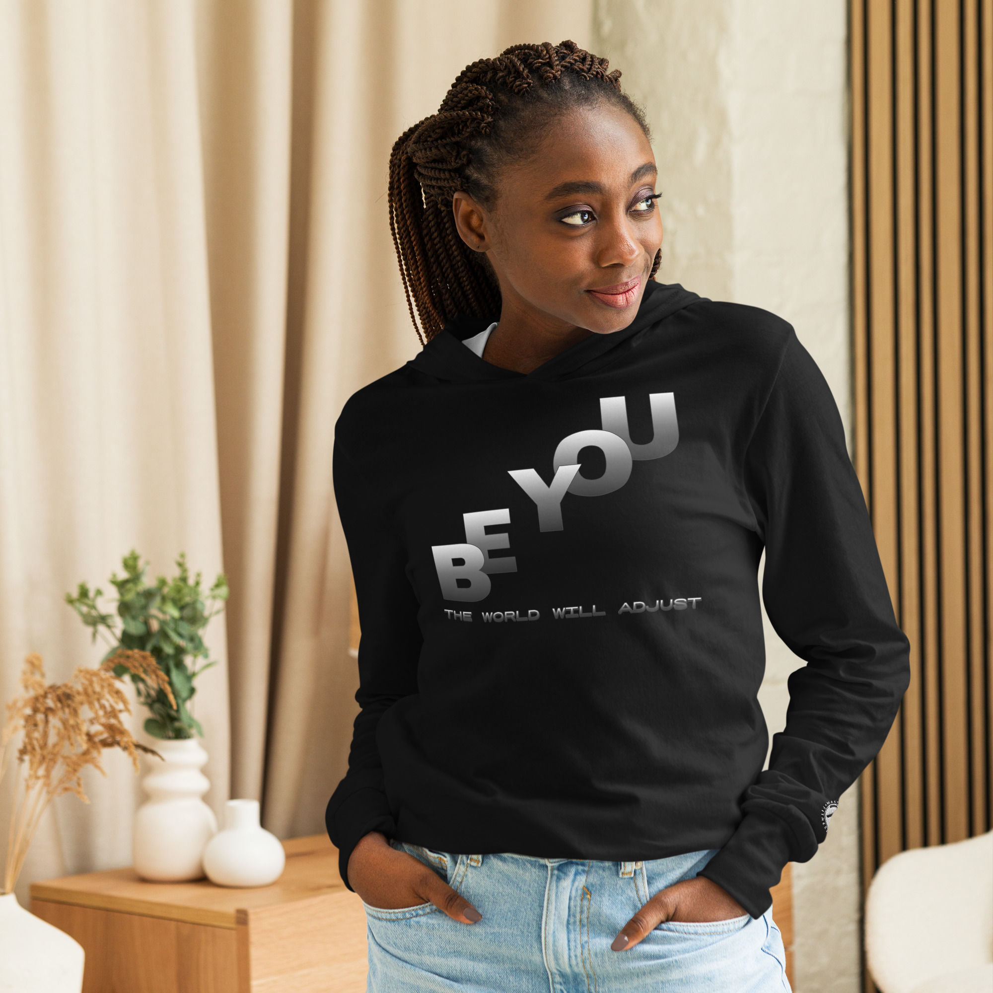 BE YOU Hooded long-sleeve tee