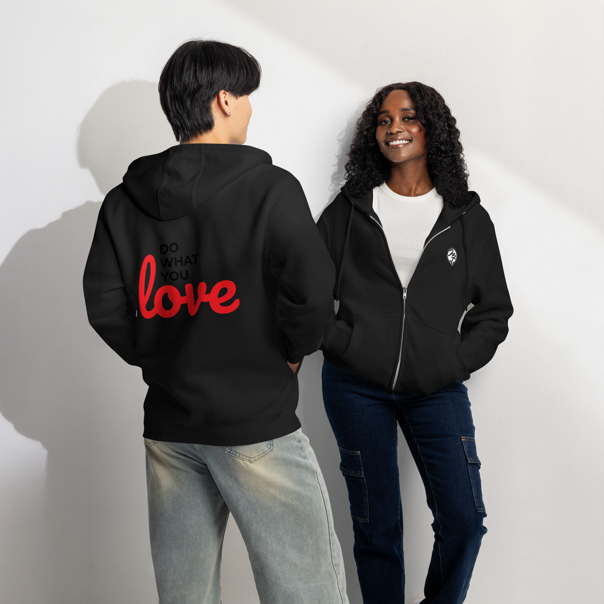 Do What You Love Premium full zip hoodie