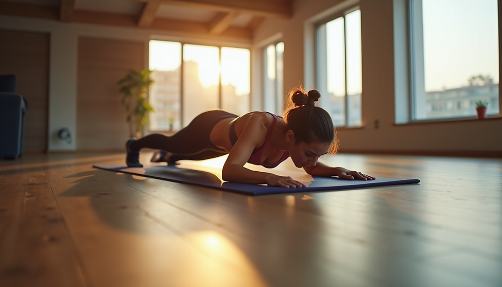 Plank exercise for core strength and posture