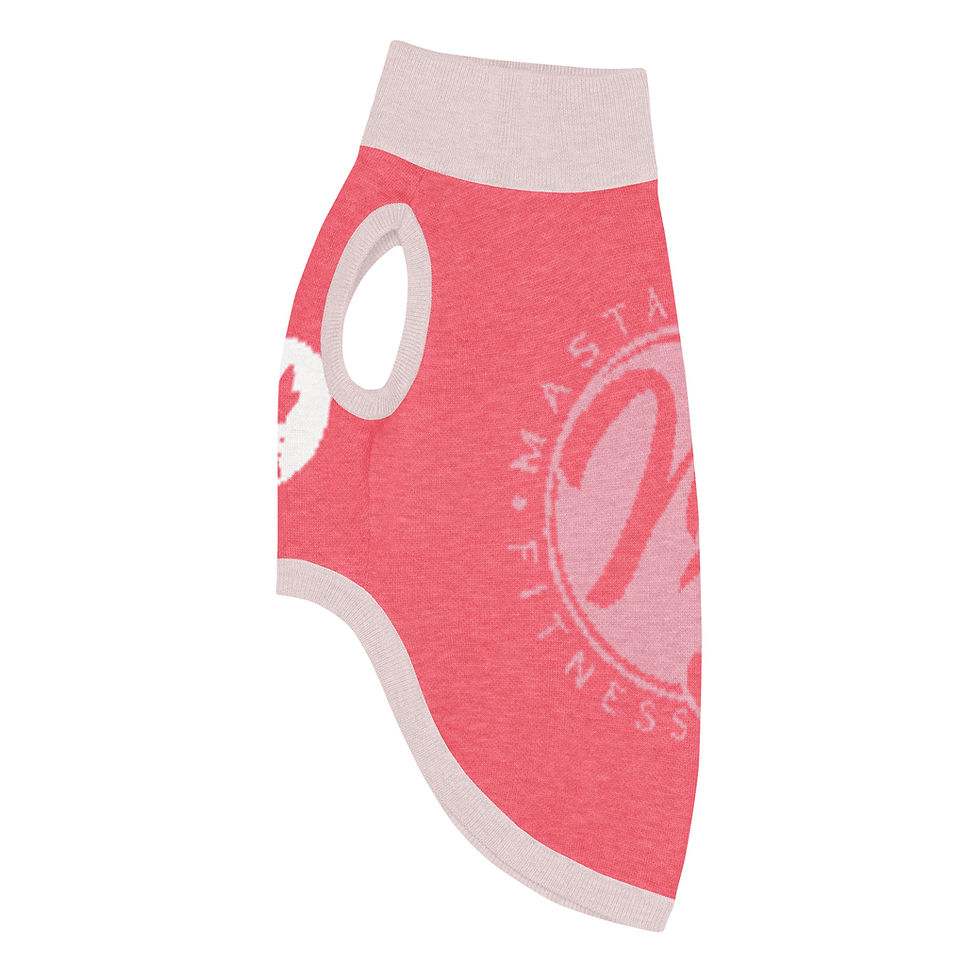 Thumbnail: Mastah Tee (PINK) Knitted pet sweater