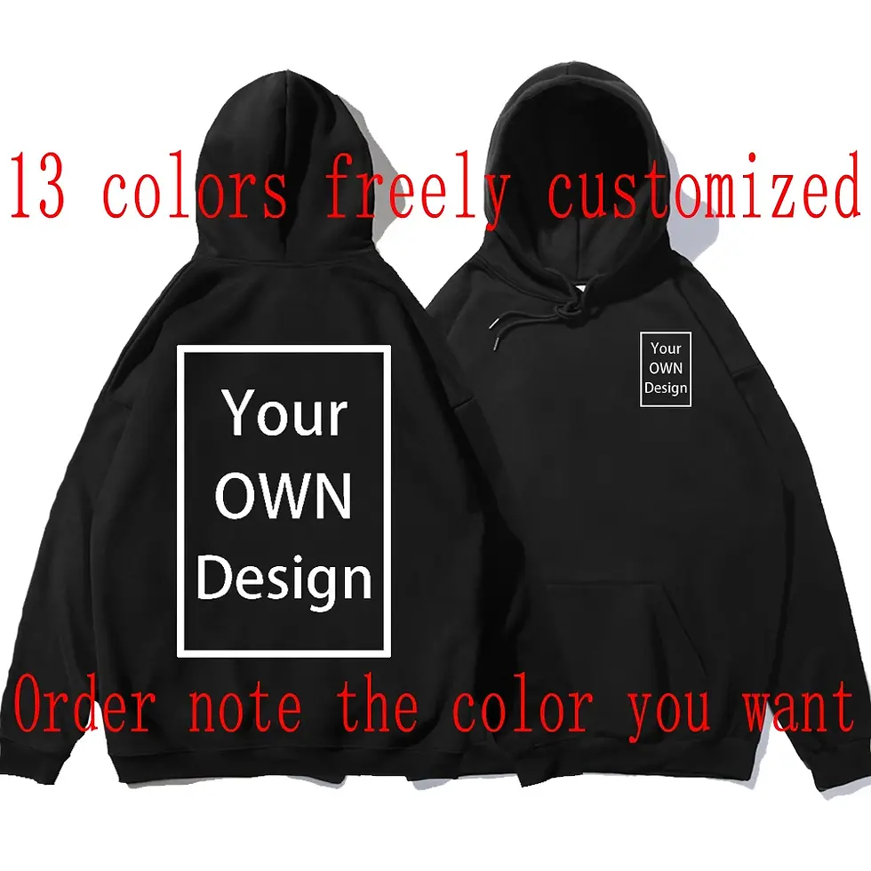 Miniatura: Your OWN Design Brand Logo/Picture Custom Men Women DIY Hoodies Sweatshirt