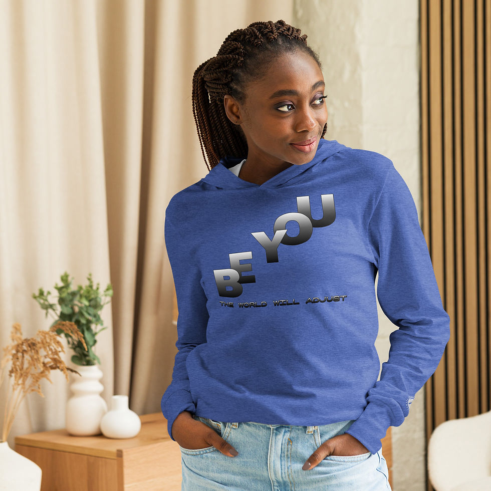 Thumbnail: BE YOU Hooded long-sleeve tee