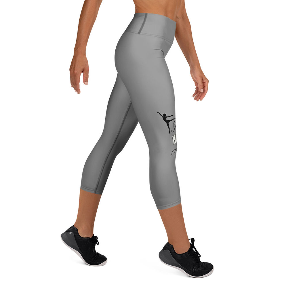 Thumbnail: Rhonda Has An Attitude Yoga Capri Leggings (Aqua Fam Edition)