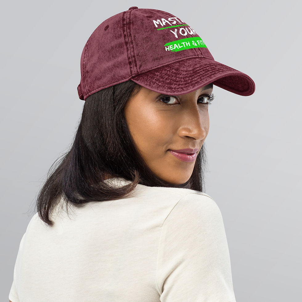 Miniatura: Mastah Your Health & Fitness Vintage Cotton Twill Cap