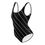 Thumbnail: Black and White Strips One-Piece Swimsuit