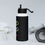 Miniatura: Hip Hop Is My Cardio Stainless steel water bottle with a straw lid