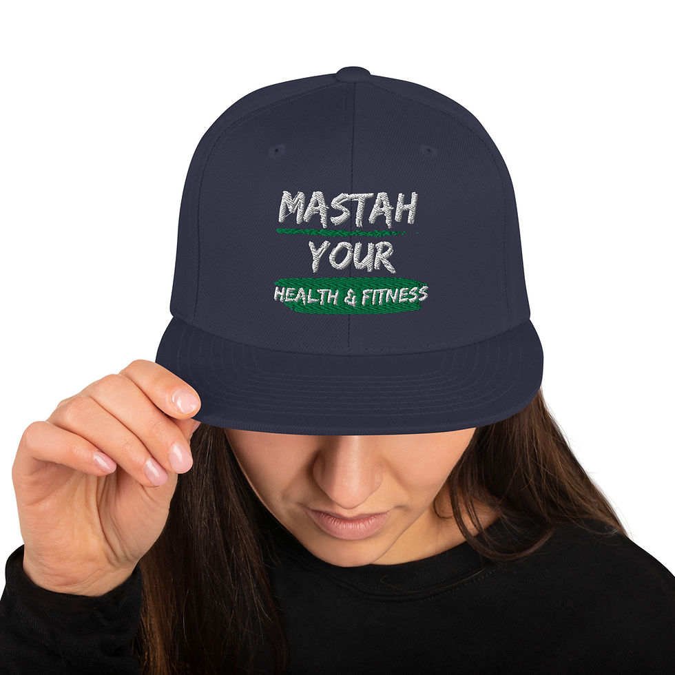 Thumbnail: Mastah Your Health & Fitness Snapback Hat