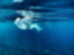 Plastic waste floating in the ocean