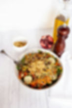 A healthy meal prepared at home