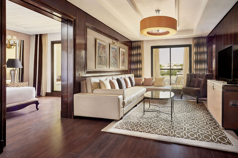 A luxurious suite at a 5-star hotel in Fes