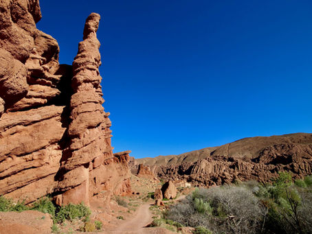 Spectacular rock formations in Dades Gorge, Morocco