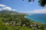 Views across Manatuto, a small city on the north coast of Timor-Leste