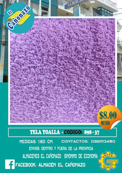 898 - 37 TELA TOALLA